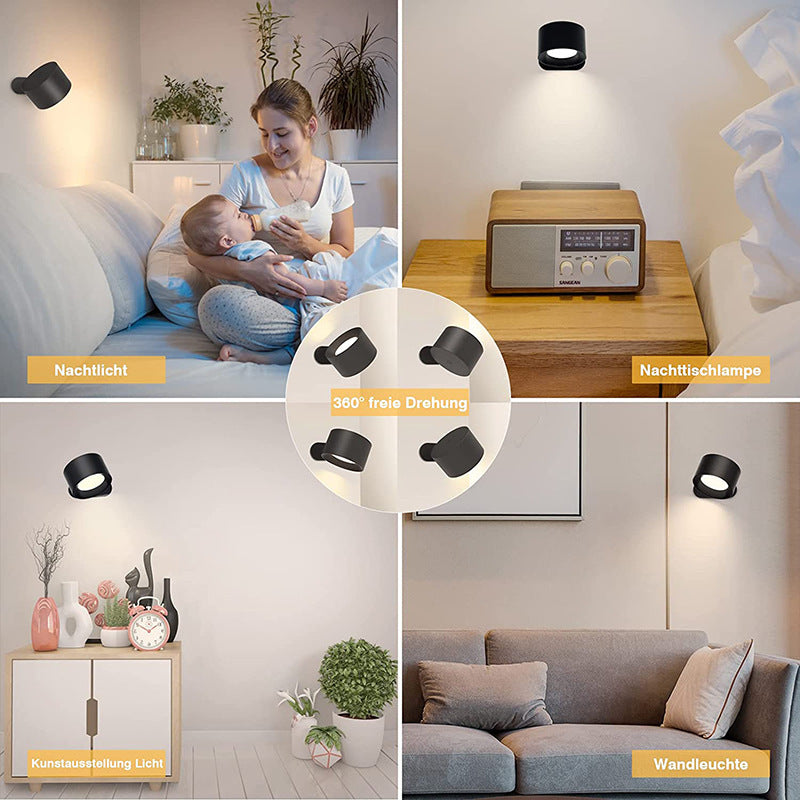 FlexiLamp – Wireless LED Wall Light 360° for Indoor and Outdoor Lighting