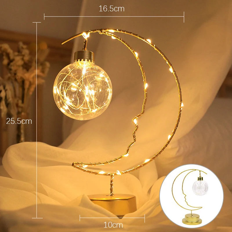 Astral – Kabellose Tischlampe für Weihnachtliche Beleuchtung im Schlafzimmer