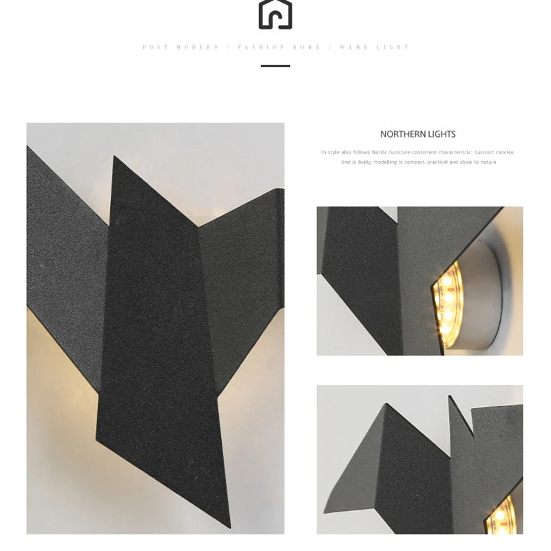 AvianAura – LED Wall Light Indoor with Bird Motif for Cozy Atmosphere