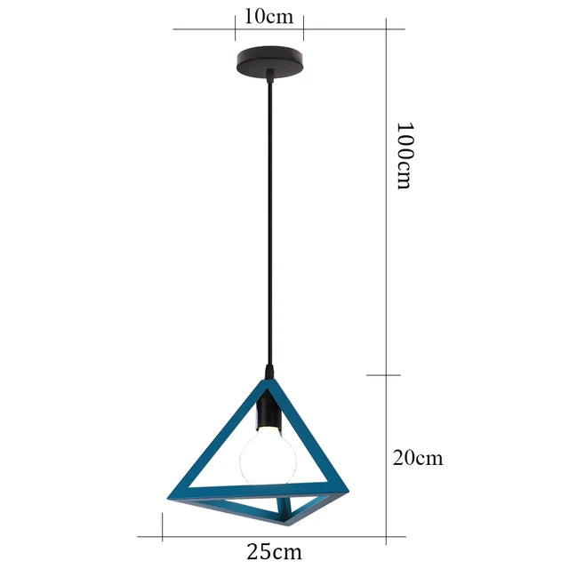 TriGlow - Eisen Vintage Pendelleuchte
