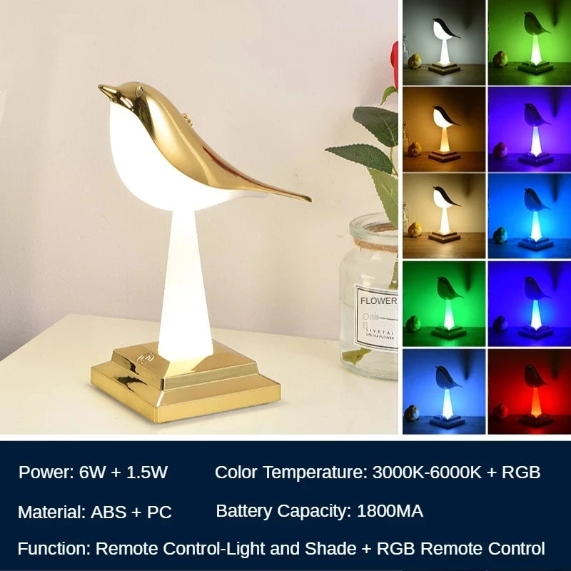 Plume – Table Lamp With Bird Design For A Natural Atmosphere