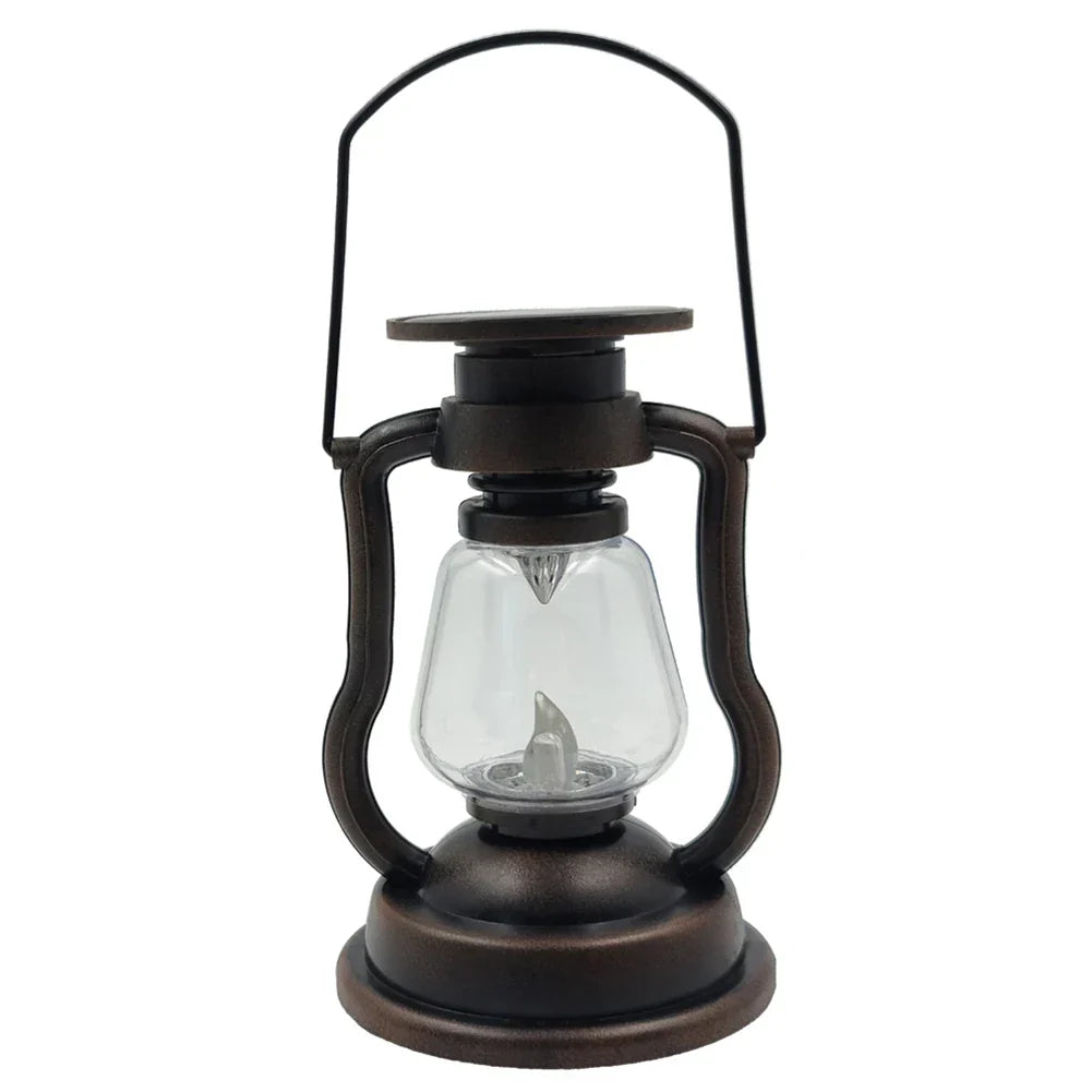 RusticRadiance – Antique Oil Lamp for Nostalgic Garden Lighting