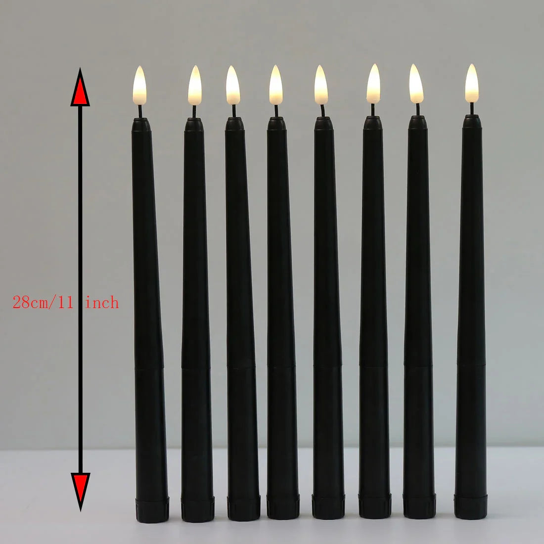 Nightfall – Black LED candles for Halloween with remote control