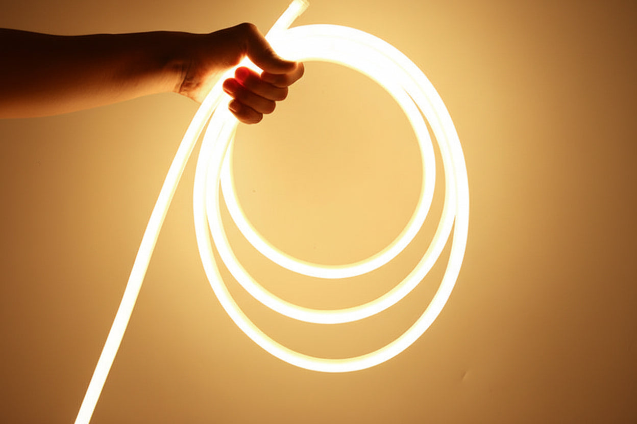 LED Round Light Strip - Flexibler Neon Lichtstreifen für Dekoration - Wasserdicht