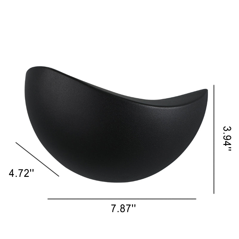 Luminia – Semi-circular Aluminum LED Wall Lamp for Modern Interior