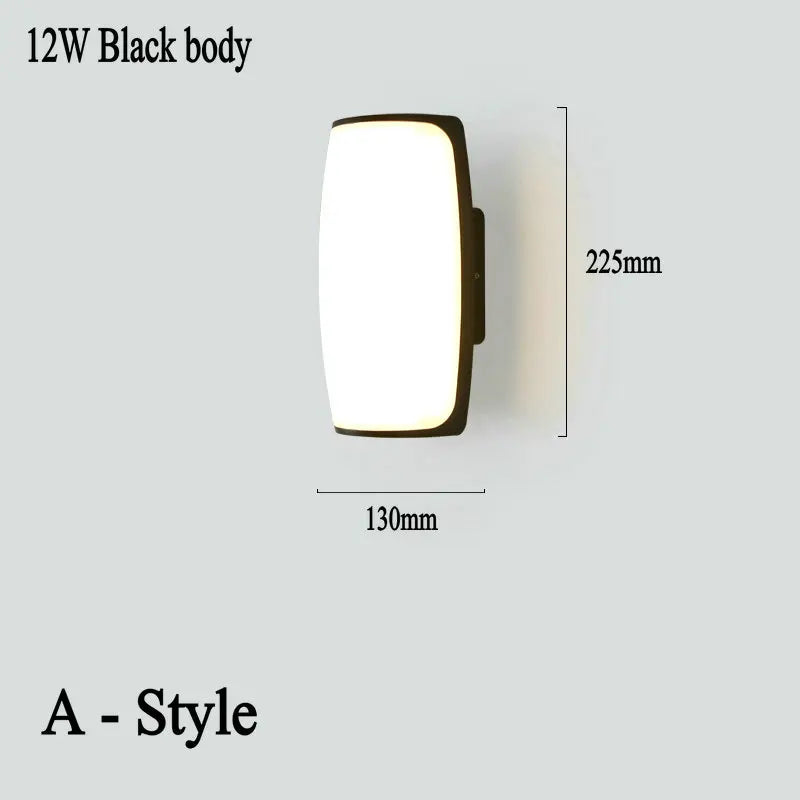 EcoWet – Wasserdichte Wandleuchte Außen Beleuchtung Für Stilvolle Garten- und Terrassenbereiche