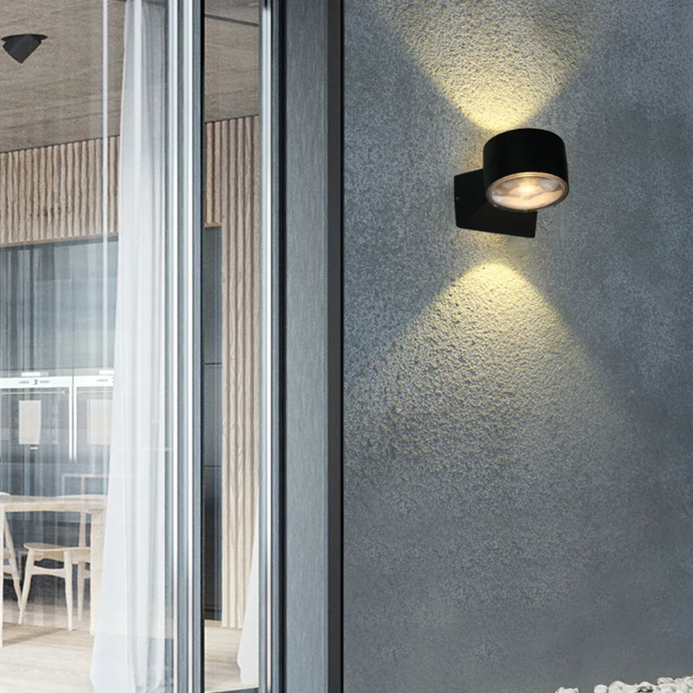 RainBlock – Waterproof Aluminum Wall Lamp for Outdoor Areas with Style