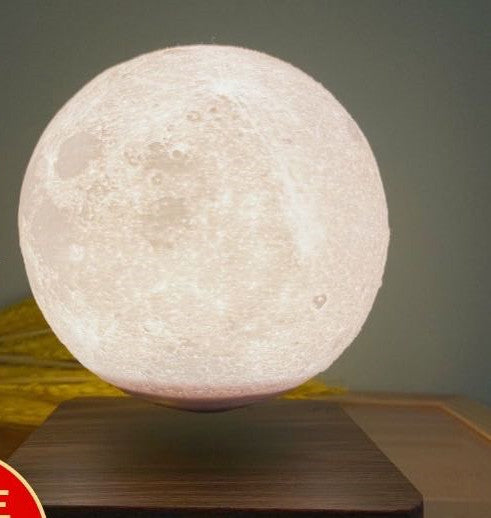 GravitaLux® – Floating Moon Lamp with Magnetic Levitation and 3D Printing