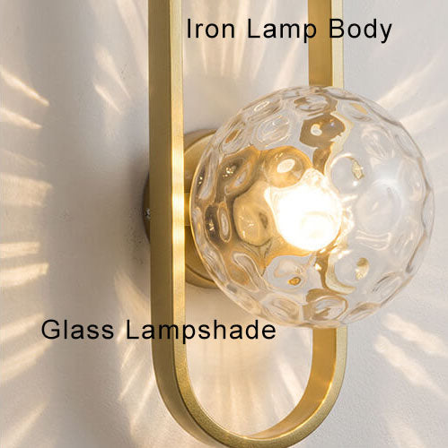 Lina – Moderne Wandlampe mit Glaskugel für stilvolle Beleuchtung