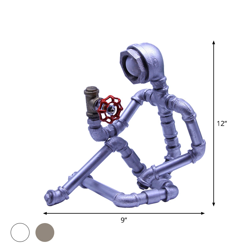 LightCraft – Nachttischlampe Schwarz mit Industriellem Design für Einzigartiges Ambiente