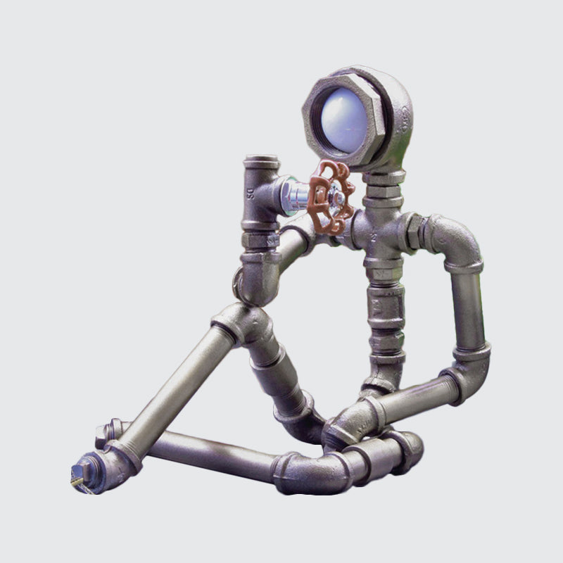 LightCraft – Nachttischlampe Schwarz mit Industriellem Design für Einzigartiges Ambiente