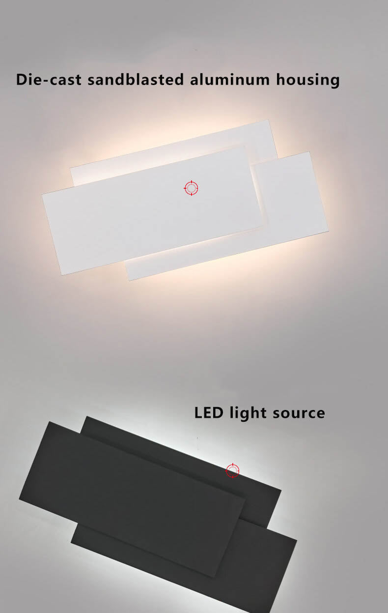LumiNova – LED wall light made of aluminum for a modern ambiance