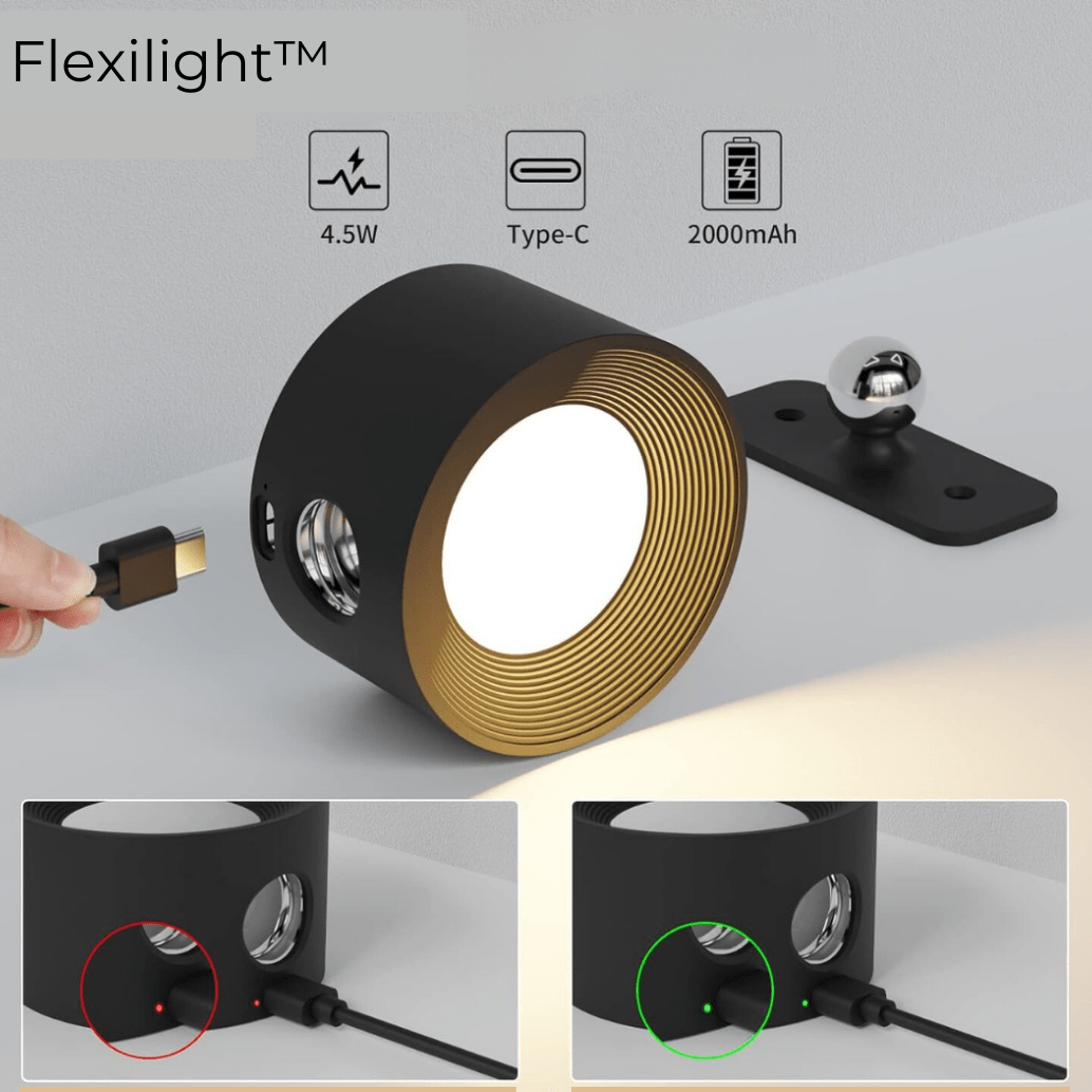 FlexiLamp – Wireless LED Wall Light 360° for Indoor and Outdoor Lighting