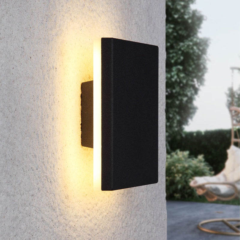 Orr – LED Wandleuchte Schwarz für Garten und Flur – Elegantes Modernes Design