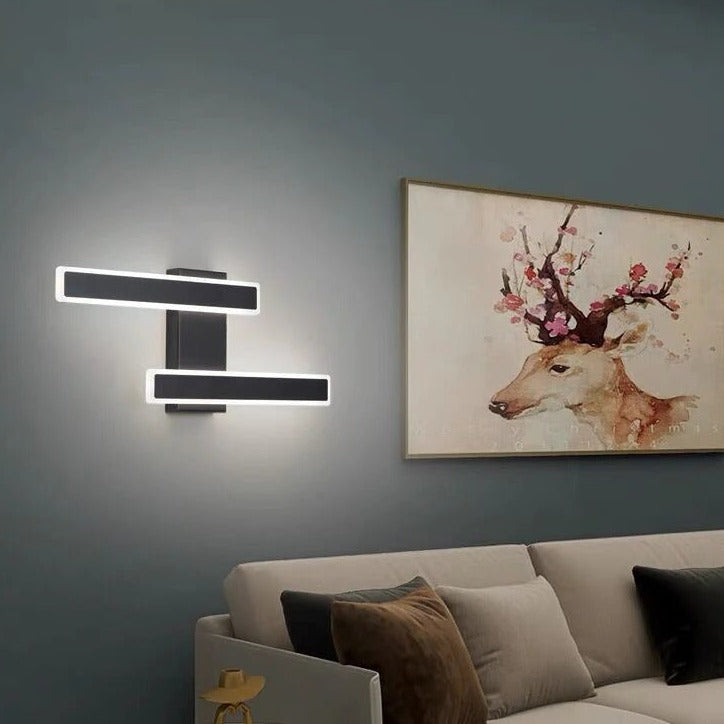 Mira – Modern LED Wall Light Black for Stylish Indoor Lighting