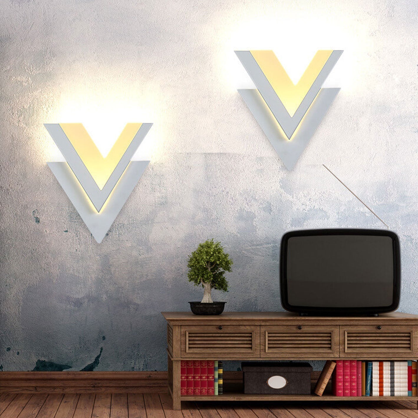 Lumi – V-shaped LED wall light for modern design