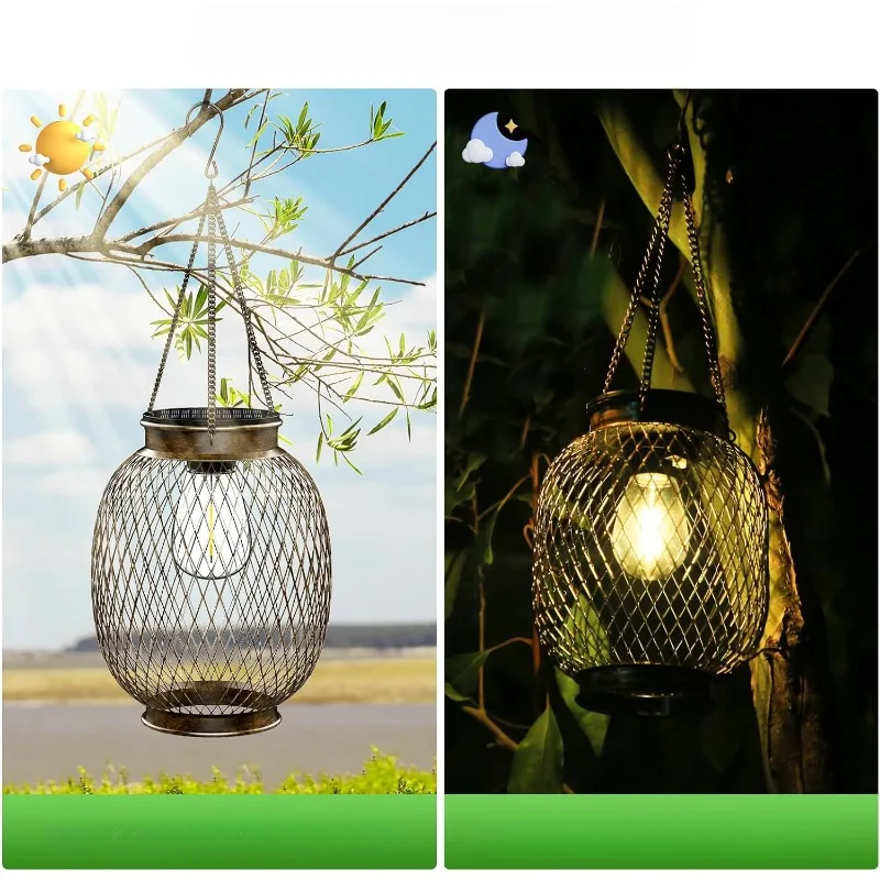 Lumineux – Hanging Solar Lanterns for Stylish Garden Lighting