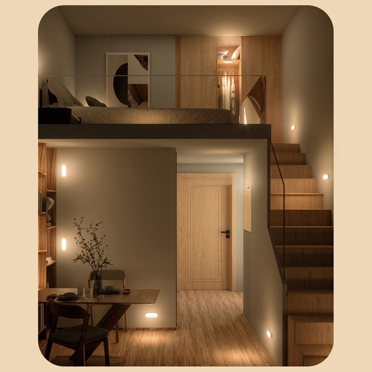 Lumi – Wireless Motion Sensor Wall Lamp for Safety and Comfort