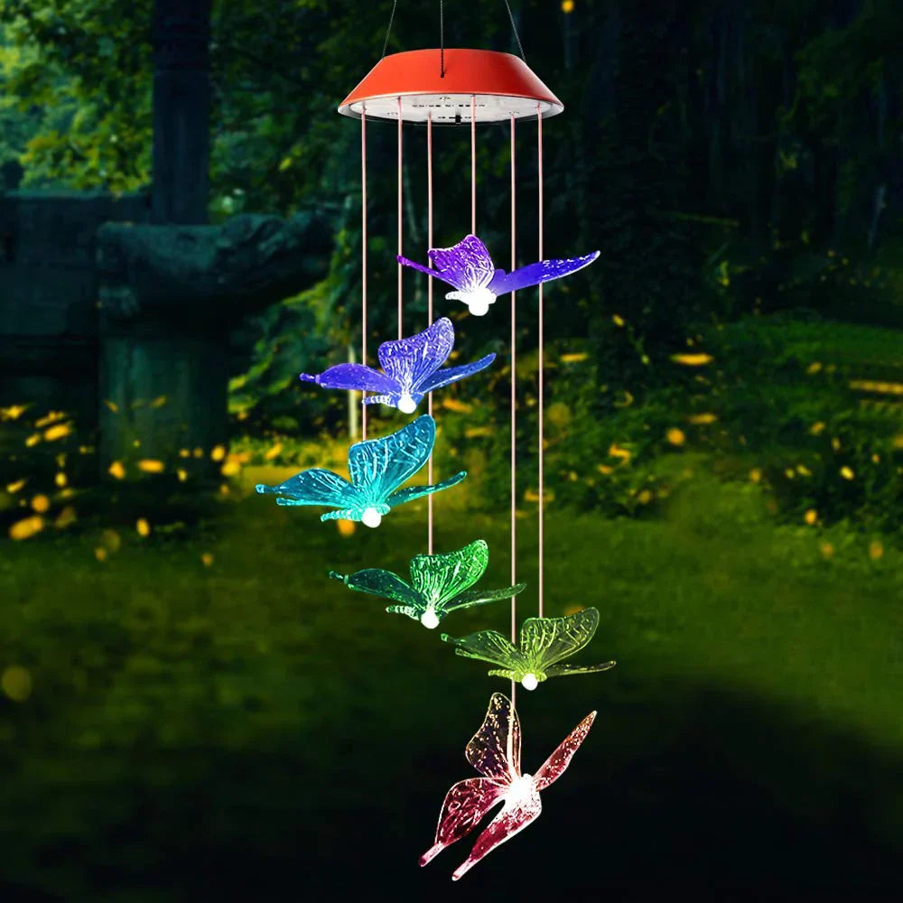 Bunte Flutterlights – Dekorative Solarlichter für romantische Abende