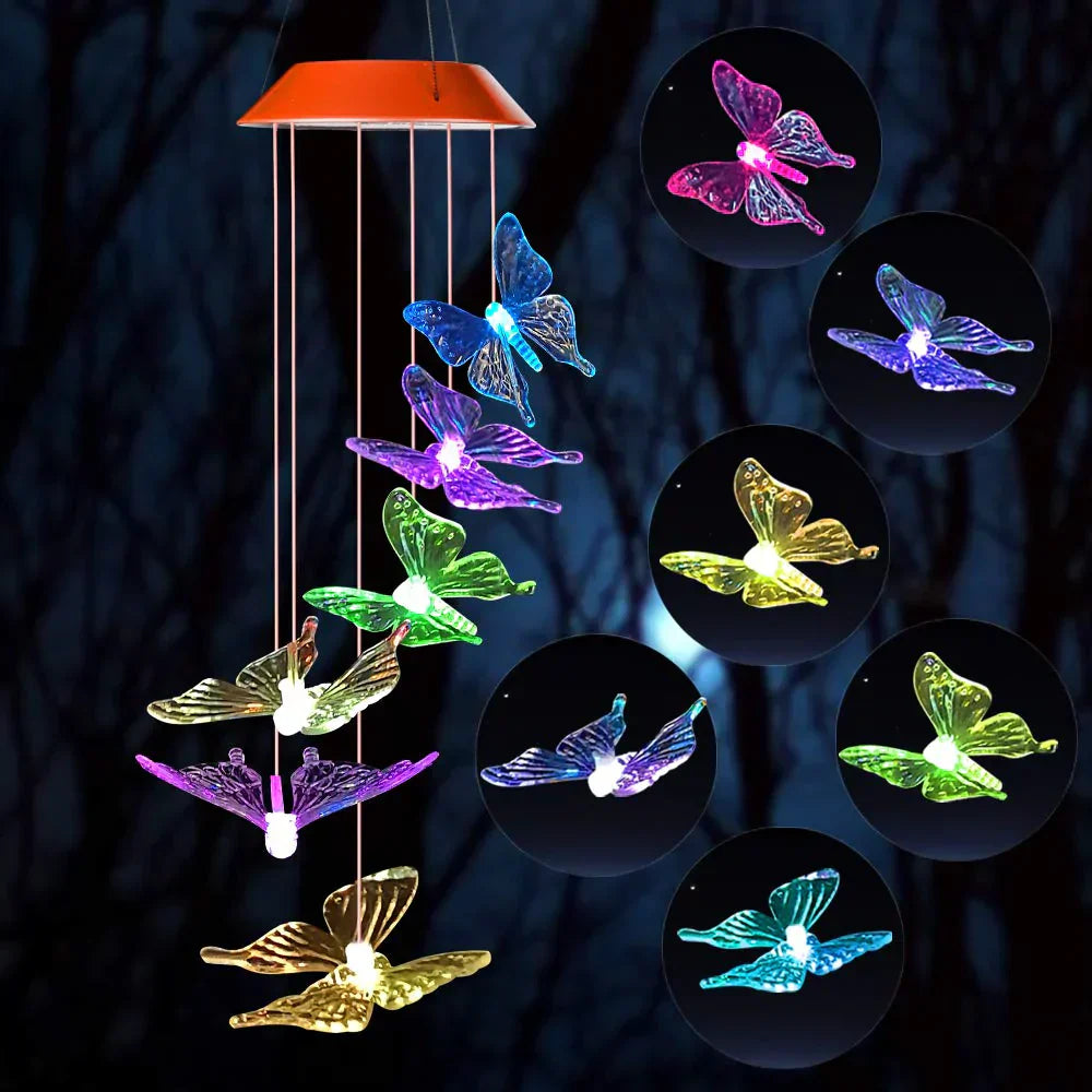 Bunte Flutterlights – Dekorative Solarlichter für romantische Abende