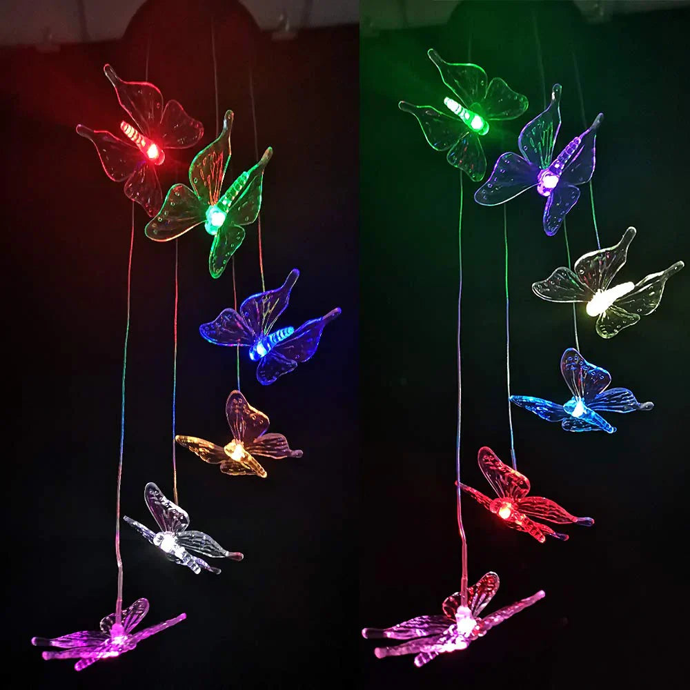 Bunte Flutterlights – Dekorative Solarlichter für romantische Abende