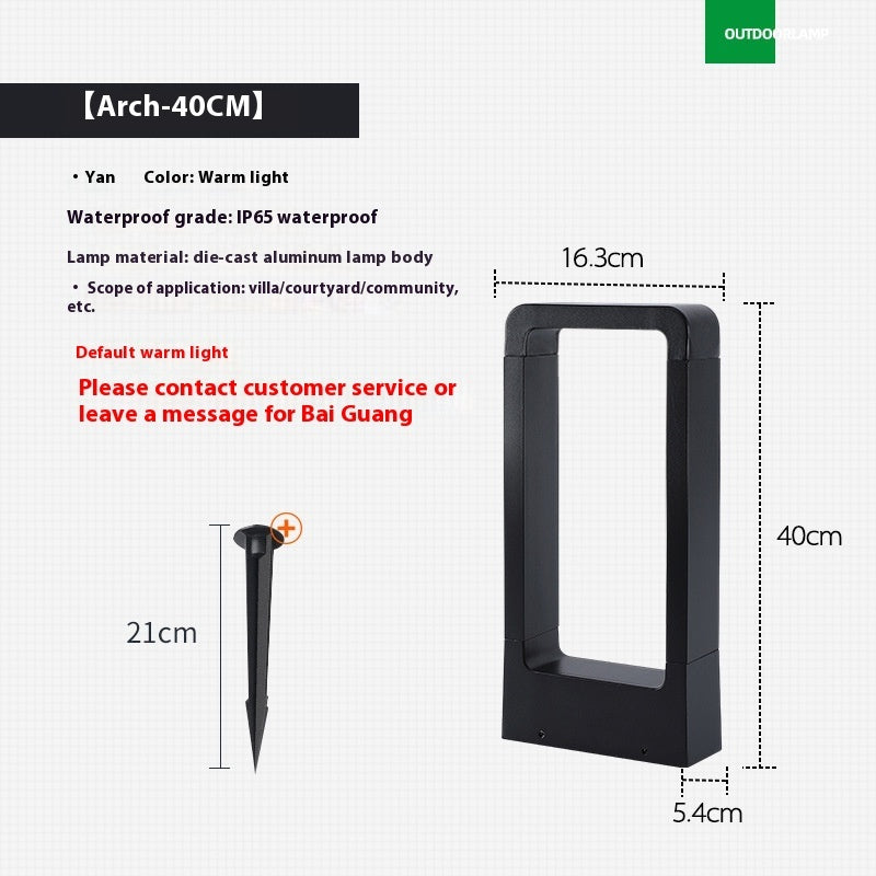 LumiGarten – Waterproof LED Garden Lamp for Outdoor Areas, Ground Spike Light with Solar Power