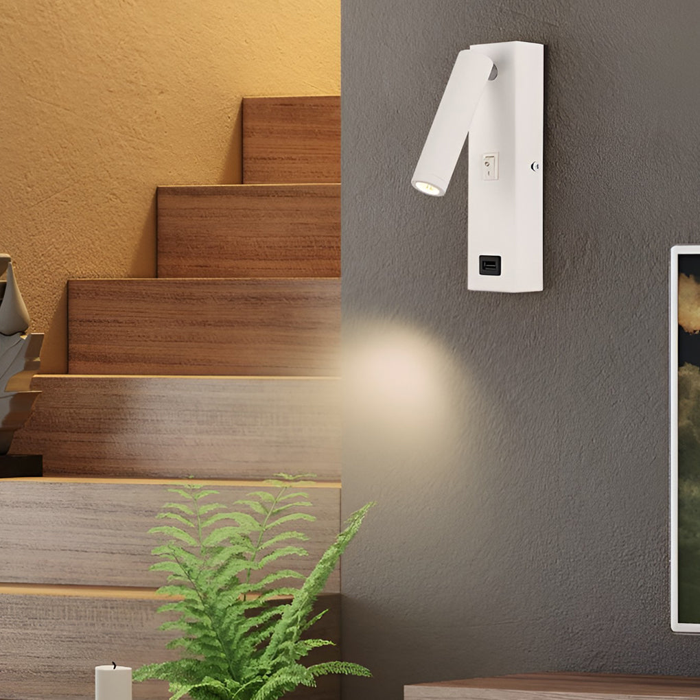 ArtiLicht – Wandleuchte mit USB-Ladeanschluss und verstellbarem Licht