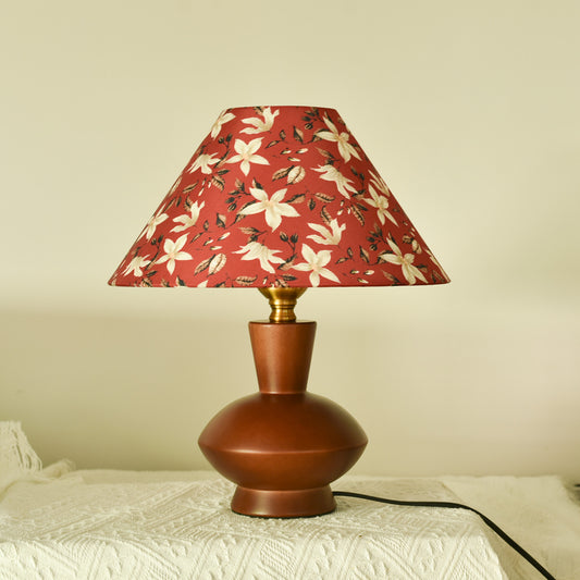Lumiwood – Design table lamp made of solid wood with hand-printed pattern