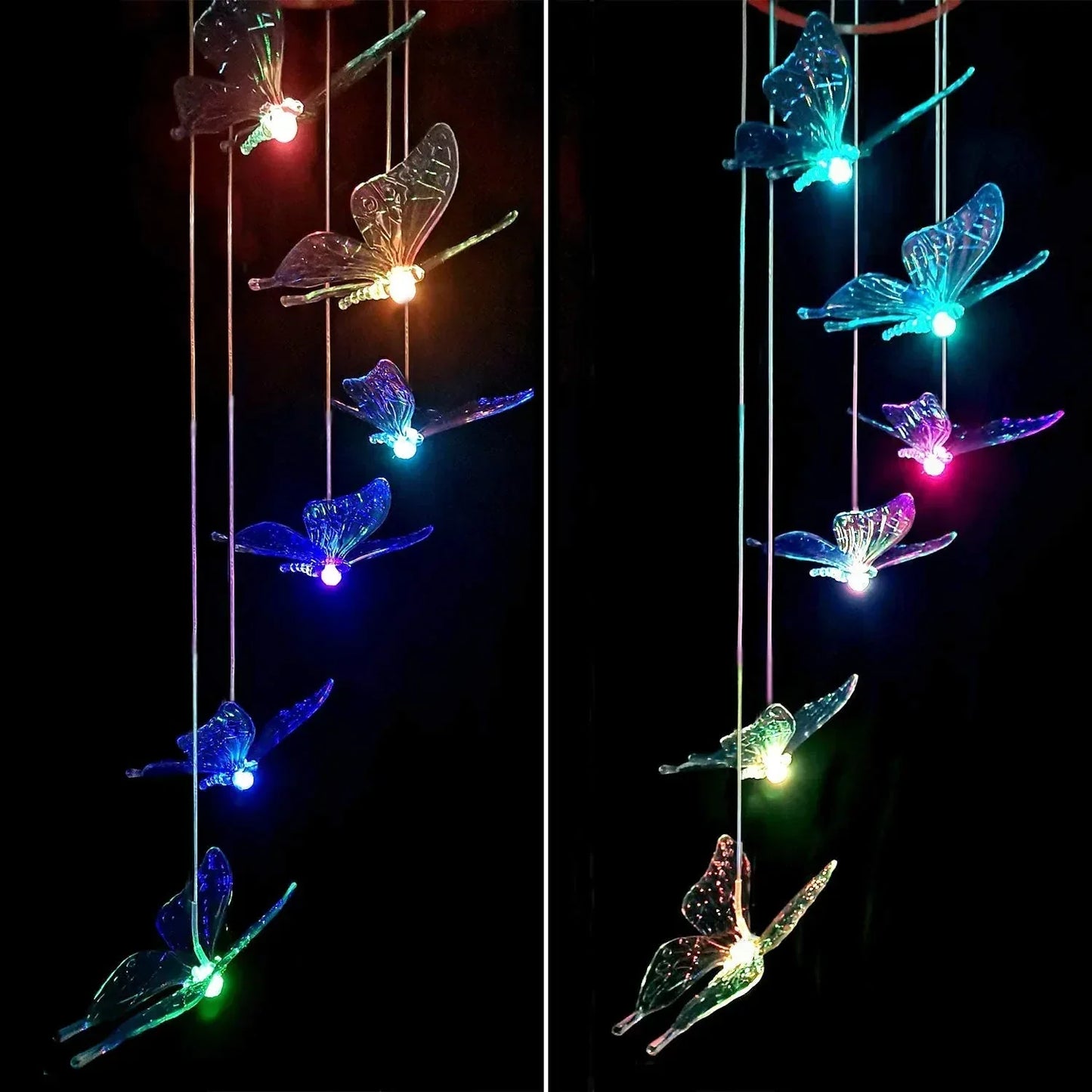 Bunte Flutterlights – Dekorative Solarlichter für romantische Abende