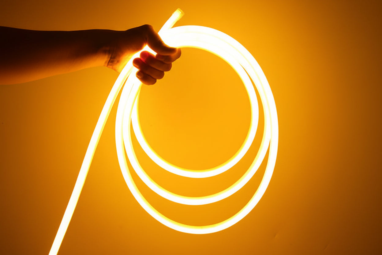 LED Round Light Strip - Flexibler Neon Lichtstreifen für Dekoration - Wasserdicht