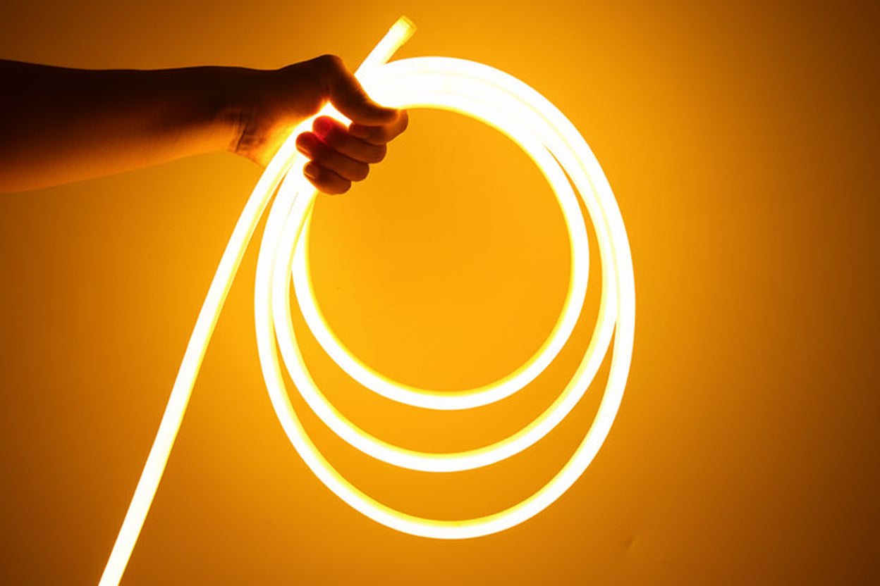 LED Round Light Strip - Flexibler Neon Lichtstreifen für Dekoration - Wasserdicht