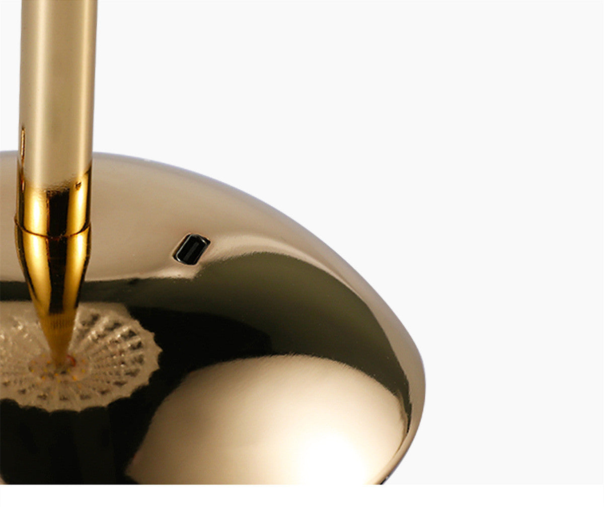 GlamLicht – Designer acrylic table lamp in rock shape with LED for stylish living spaces