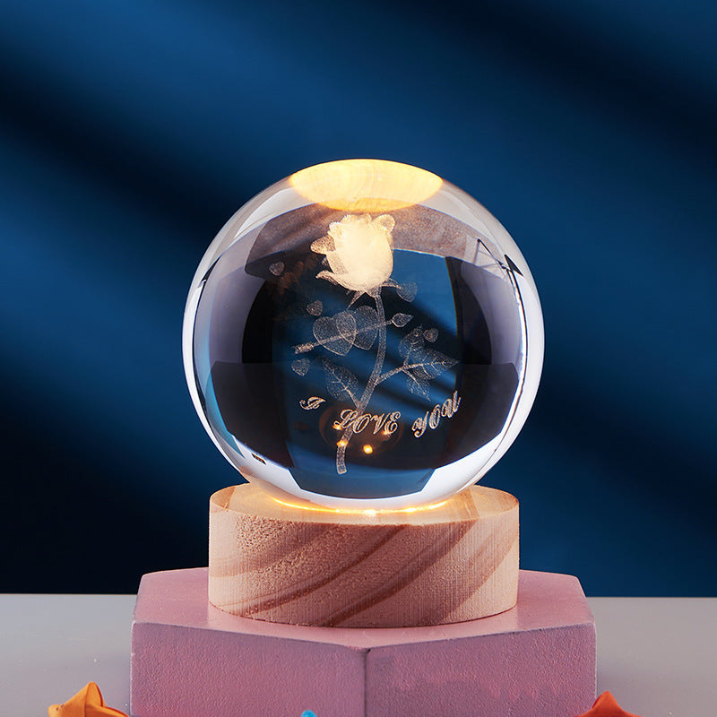 Kris – 3D Kristallen Nachtlicht Kinder für Eine Magische Atmosphäre