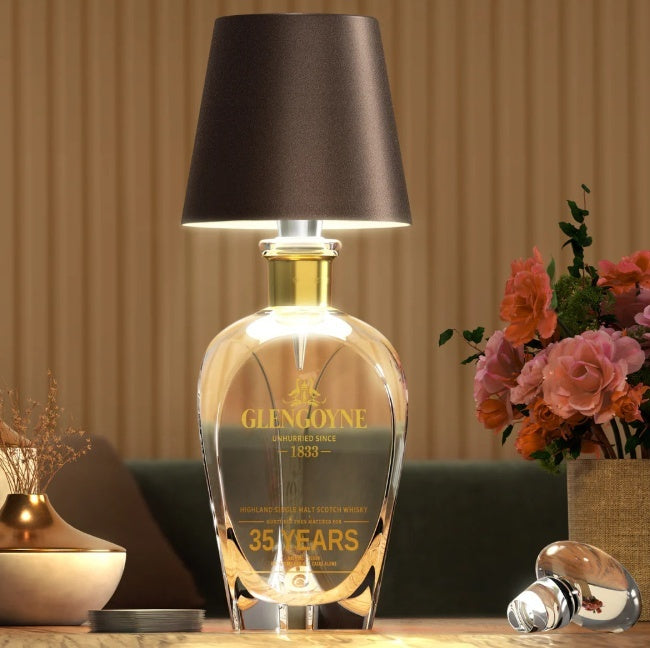 GlowBottle– Rechargeable LED Bottle Light with 3 Light Colors, USB Connection