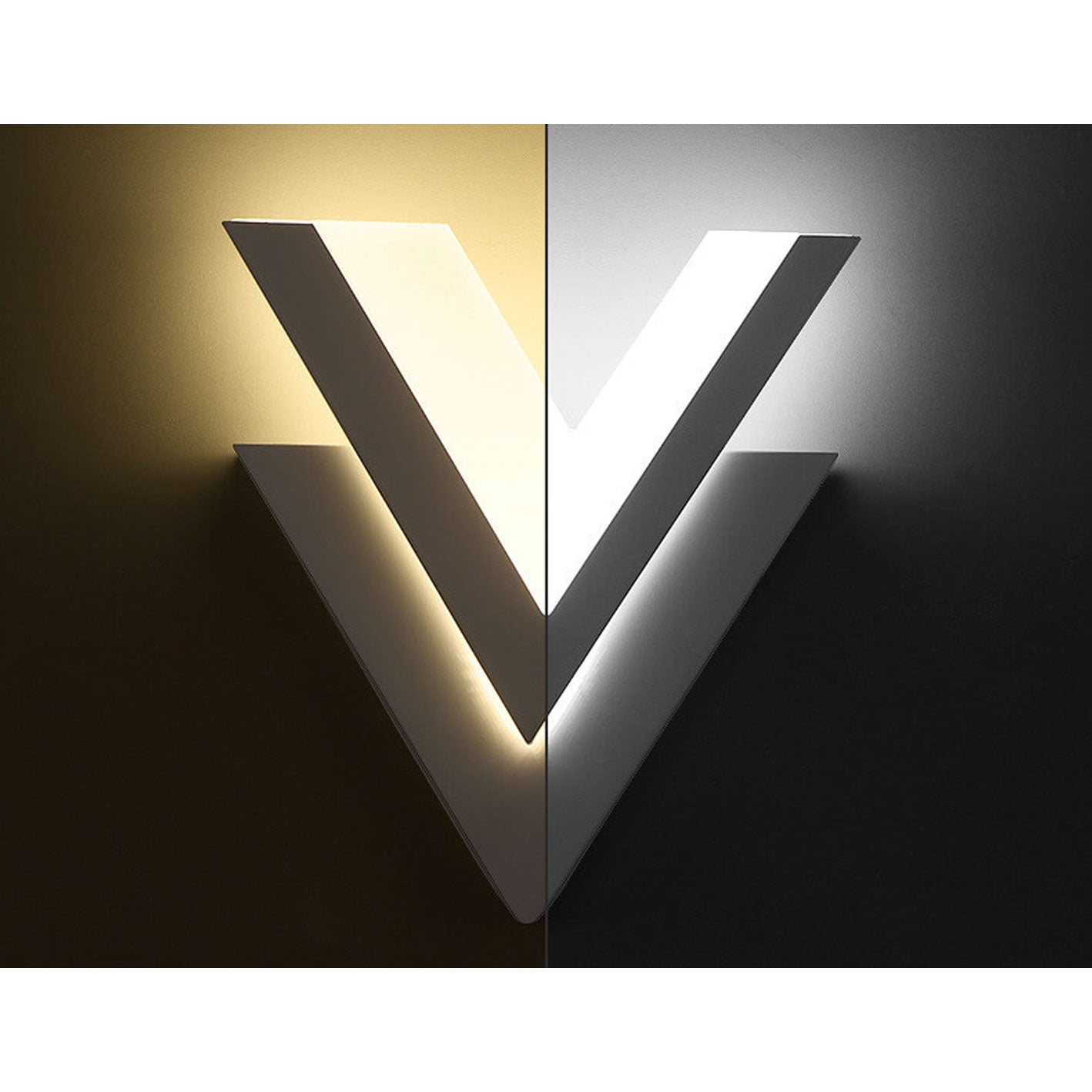 Lumi – V-shaped LED wall light for modern design