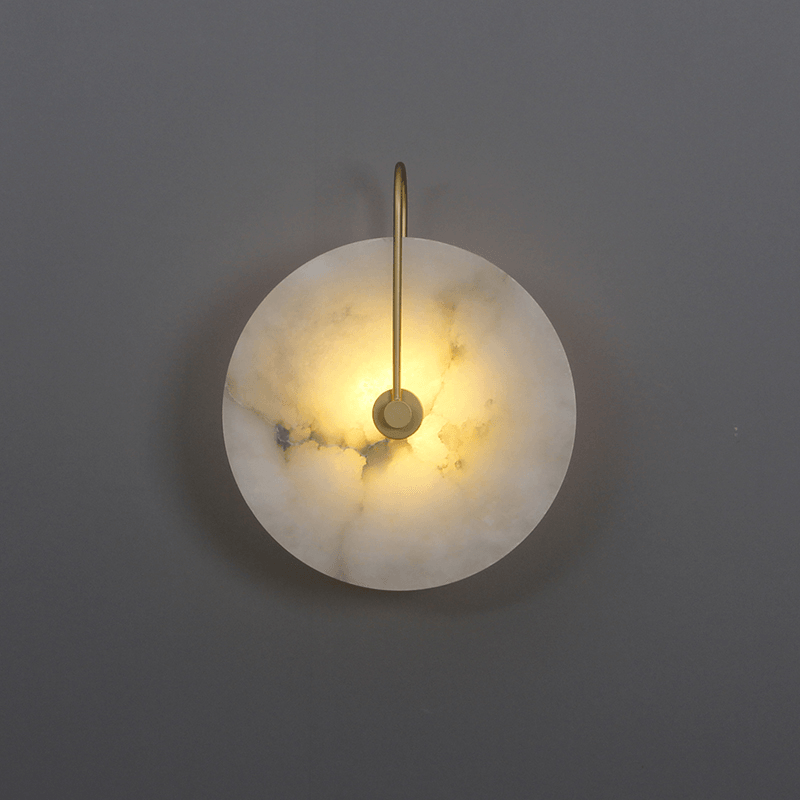 Alina – LED Wandleuchte Innen Alabaster für Elegante Beleuchtung in Flur, Schlafzimmer und Wohnzimmer