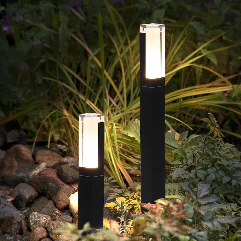 GardenStream – Wasserdichte Rasenlampe für Stilvolle Außenbeleuchtung