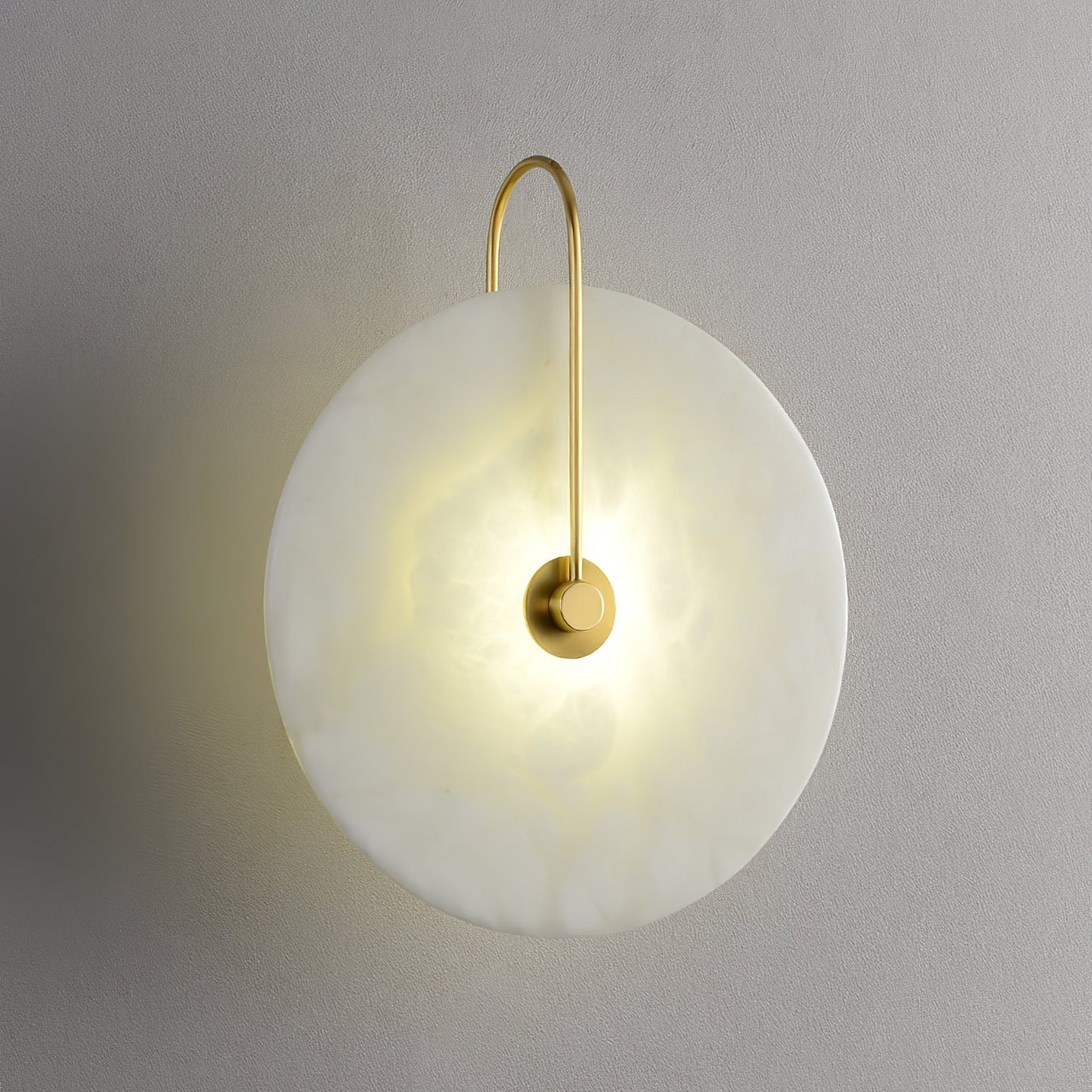 Alina – LED Wandleuchte Innen Alabaster für Elegante Beleuchtung in Flur, Schlafzimmer und Wohnzimmer