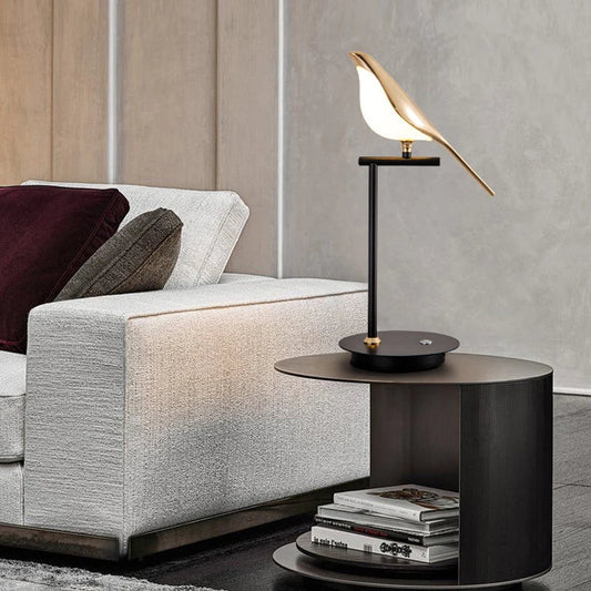 AvianGlow – Table lamp with bird motif for atmospheric lighting