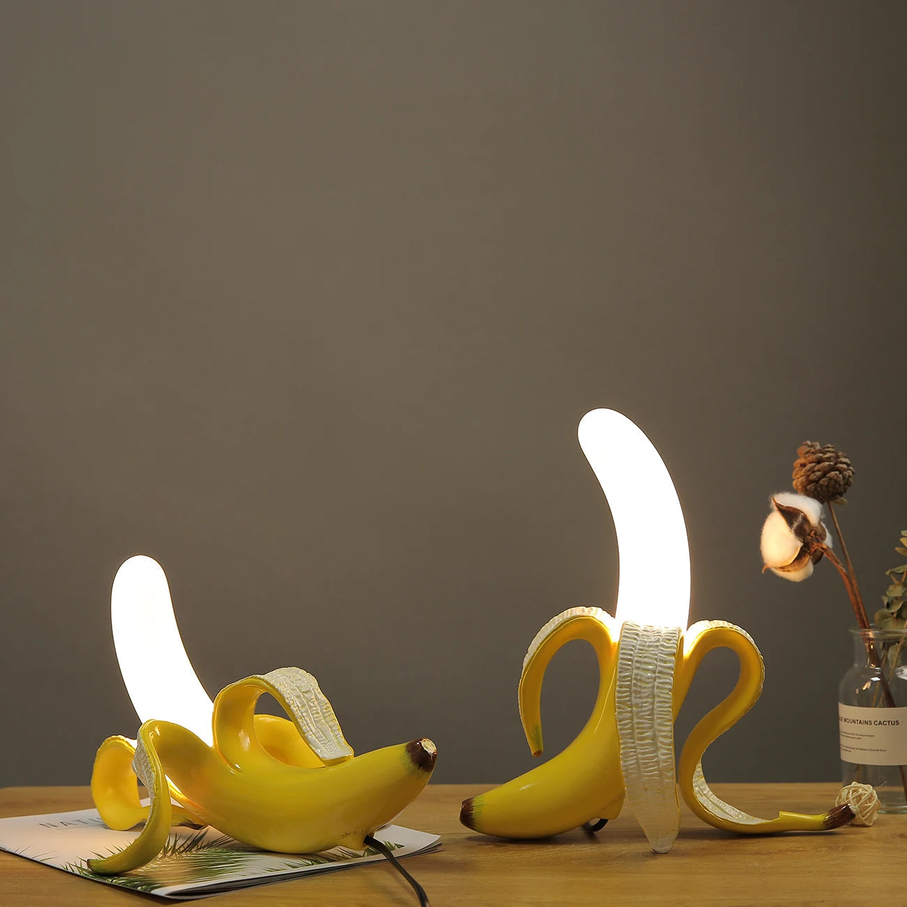 Bananenlicht – Moderne Tischlampe für kreative Räume