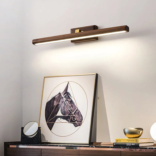 LumiMystic – Wall lamp made of black walnut wood with natural style