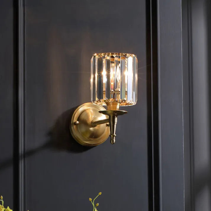 Vera – Kristall-Wandleuchte Innen Vintage Eleganz für Raffinierte Wohnräume