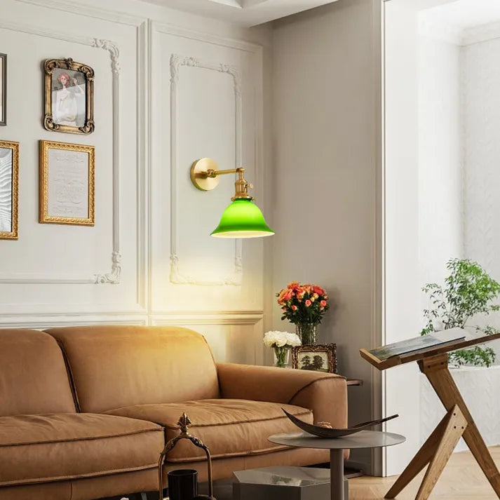 RetroVerde – Wandleuchte mit drehbarem Arm für vielseitige Beleuchtung