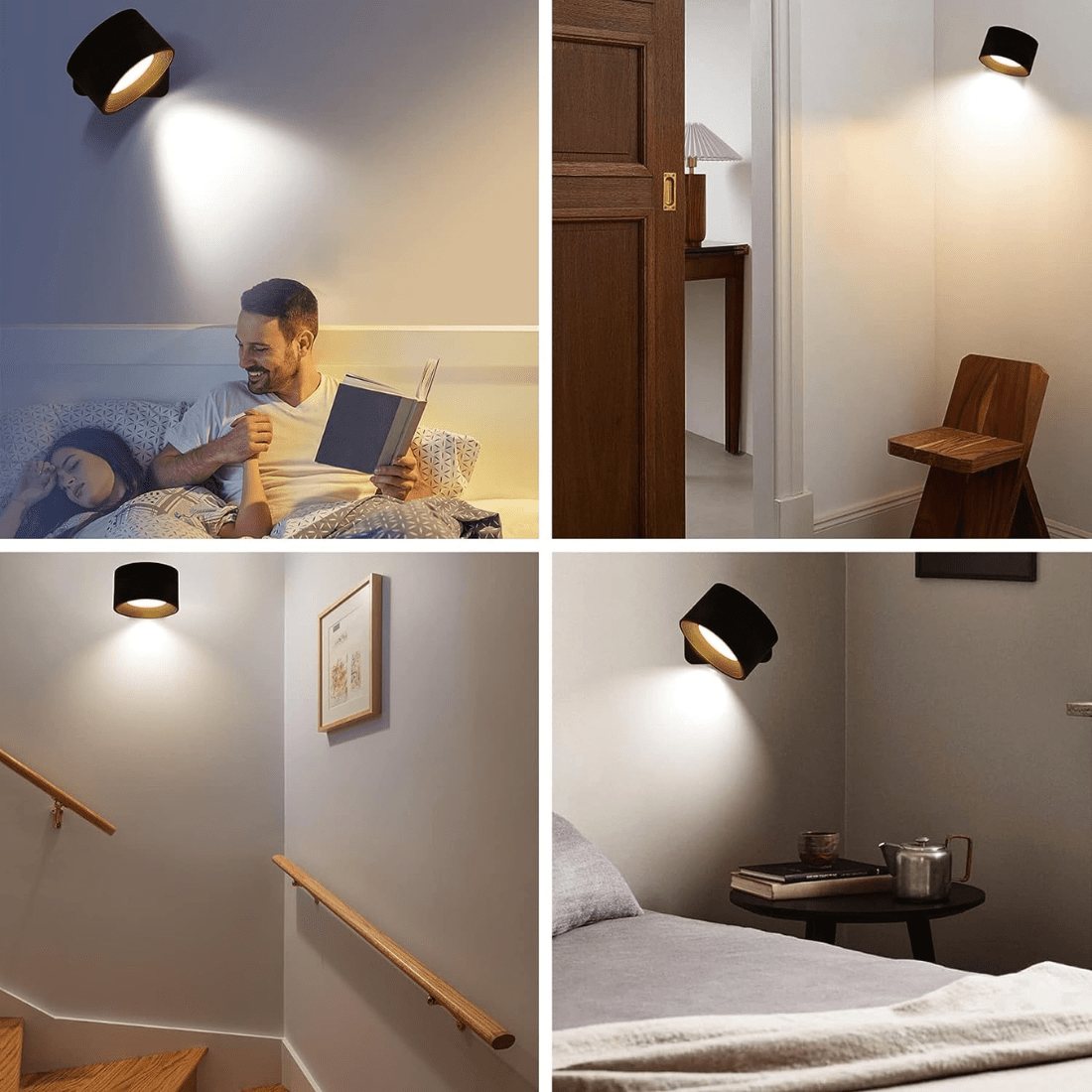FlexiLamp – Wireless LED Wall Light 360° for Indoor and Outdoor Lighting