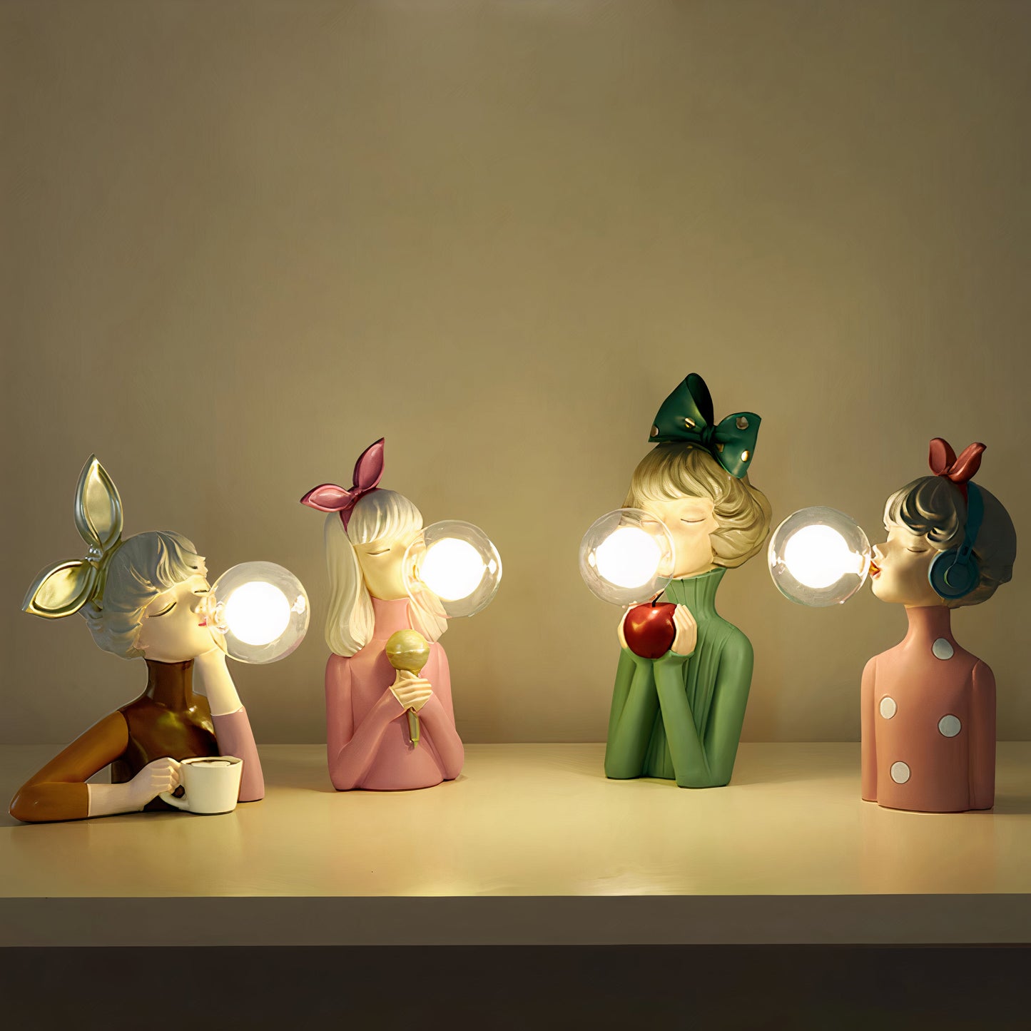 DecoGlam – Table Lamp Artisan Sisters for Stylish Ambiance