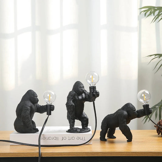 Gorilla Glow – Table lamp with gorilla design for a cozy atmosphere