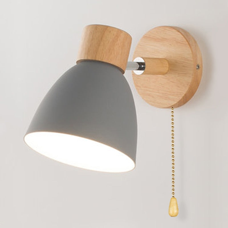 Yadiel – Skandinavische Holz Hängende Wandlampe für Elegante Beleuchtung