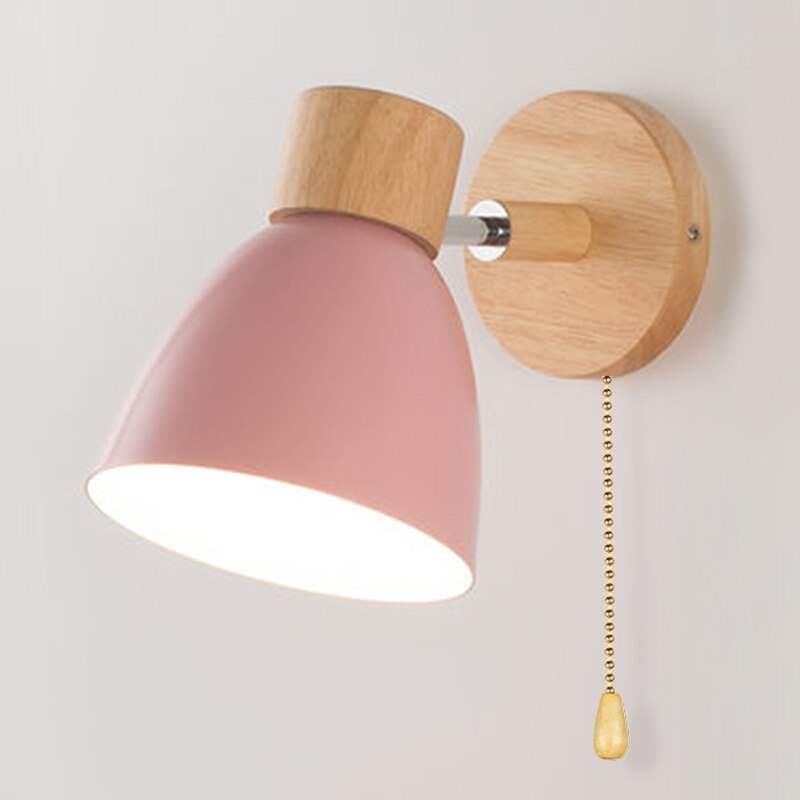 Yadiel – Skandinavische Holz Hängende Wandlampe für Elegante Beleuchtung