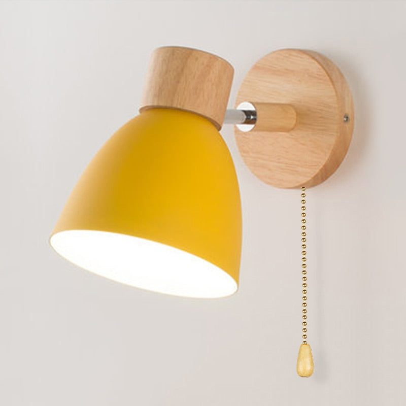 Yadiel – Skandinavische Holz Hängende Wandlampe für Elegante Beleuchtung