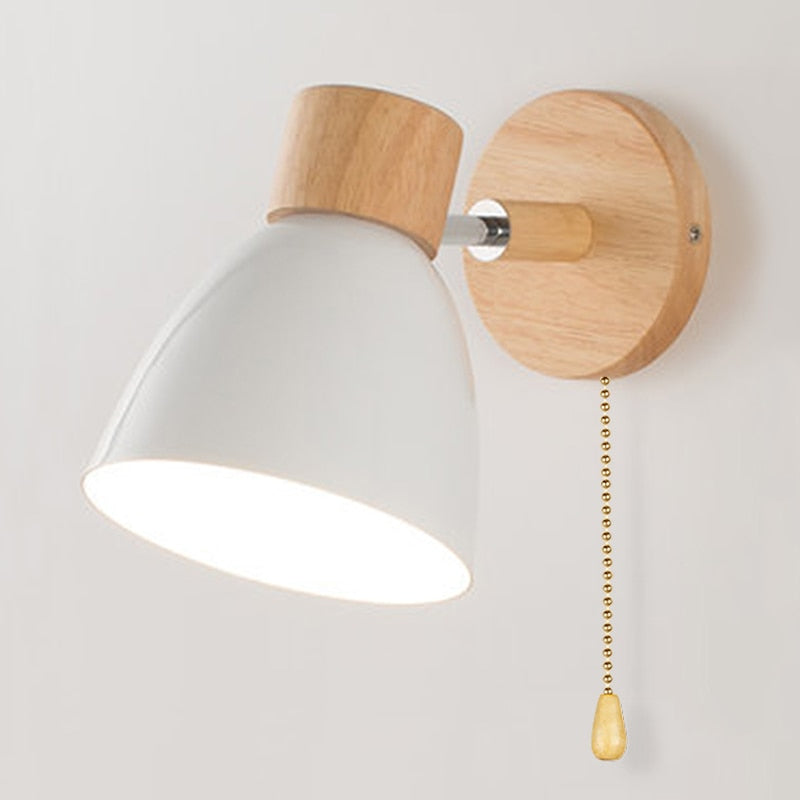 Yadiel – Skandinavische Holz Hängende Wandlampe für Elegante Beleuchtung